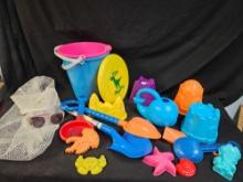 Time for Beach Fun ...sand castle mold, buckets, shovels galore