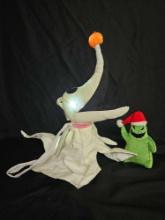 Nightmare before christmas light up ZERO THE GHOST DOG and OOGIE plush