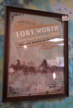 Fort Worth Stock Show & Rodeo Framed Sign
