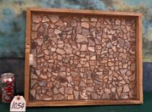 Shadow Box Frame of Authentic Anasazi Indian Pottery Shard Artifacts