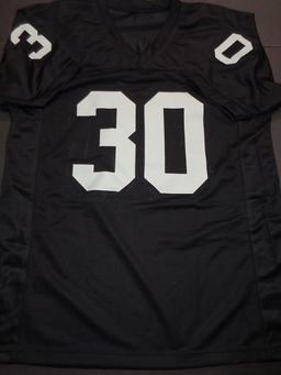 Mark Van Eeghan Oakland Raiders Autographed Custom Football Jersey JSA W coa