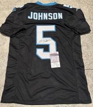 Diontae Johnson Carolina Panthers Autographed Custom Football Jersey JSA W coa