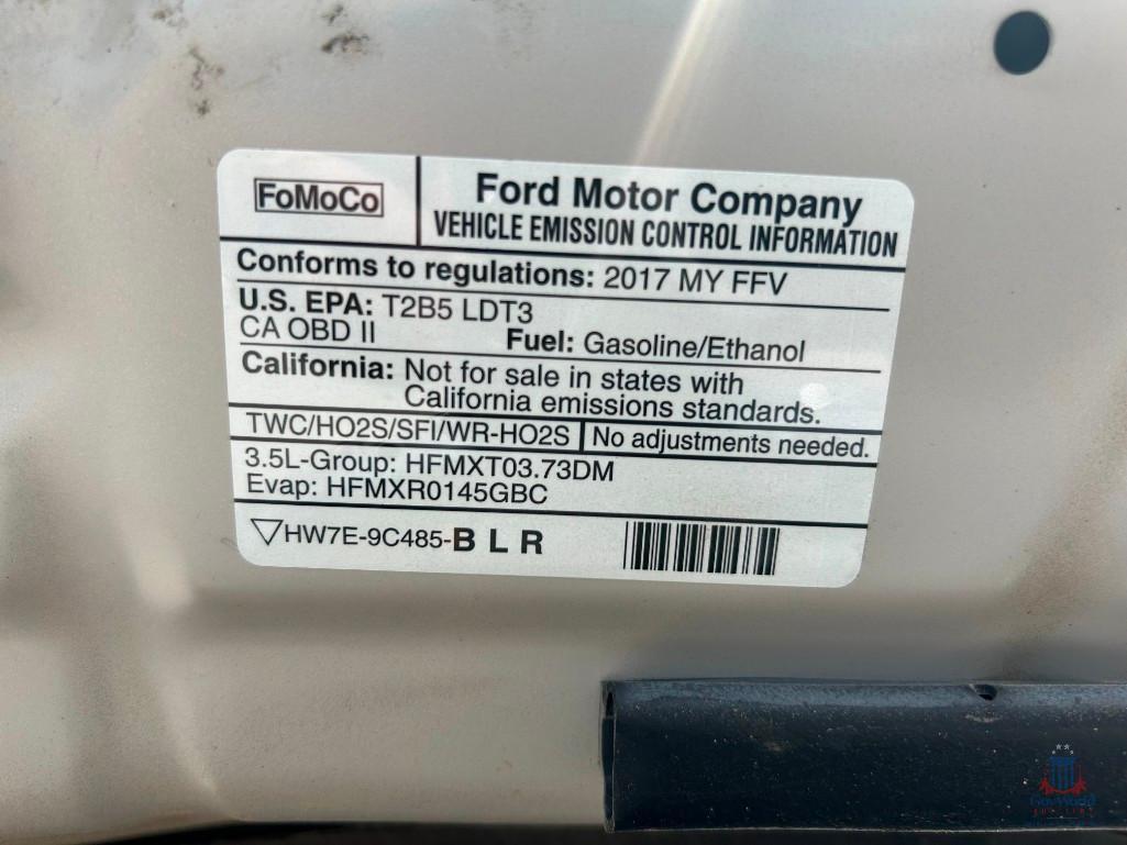 2017 Ford Explorer Multipurpose Vehicle (MPV), VIN # 1FM5K8B84HGD07428