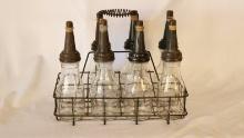 Original Oil Bottles With Rack