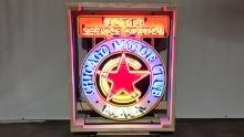 Original AAA Chicago Porcelain Neon Sign