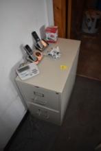 2 Drawer Filing Cabinet with Phones