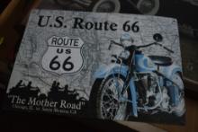 US Route 66 The Mother Road Metal Sign