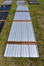 25 Pieces of 16' Galvalume Corrugated Metal Paneling