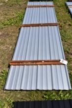 24 Pieces of 12' Galvalume Corrugated Metal Paneling