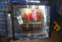 Budweiser Select Mirrored Sign