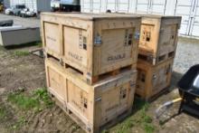 4 Wooden Crates