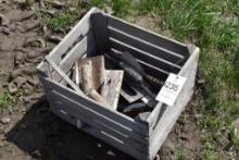 Wooden Crates with Masonry Trowels