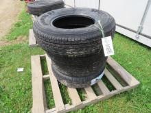 SET OF 4 SPORTLINE ST225/75R15 RADIAL TRAILER