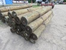 TREATED FENCE POSTS 8"X8' 20 TIMES BID AMOUNT