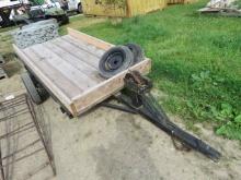 HOMEMADE 8FTX4FT TRAILER WITH 2 SPARE TIRES NO REG