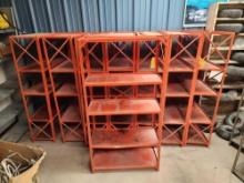 LOT OF 8 SHELVING UNITS 68"Tx35"Lx16"D