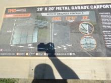 New TMG 20'X20' Metal Carport Shed