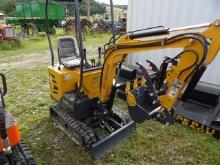 AGT DM12-C Mini Excavator w/ Hydraulic Thumb & Hydraulic Swing Boom