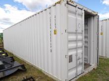 Single Use 40' 5 Door Storage Container, 4 Side Doors Are Nice For Storage