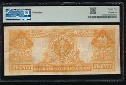 1905 $20 Technicolor Gold Certificate PMG 25
