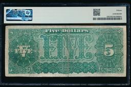 1890 $5 Treasury Note PMG 15