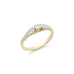14KT Yellow Gold 0.40ctw Diamond Ring