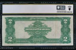 1899 $2 Mini Porthole Silver Certificate PCGS 35