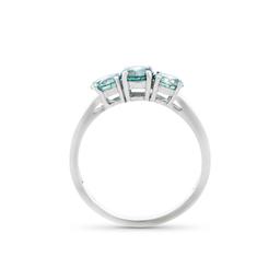 14KT White Gold 1.26ctw Blue Diamond Ring