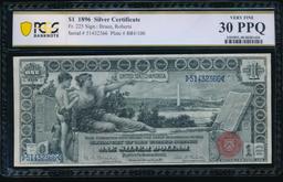 1896 $1 Educational Silver Certificate PCGS 30PPQ