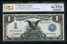 1899 $1 Black Eagle Silver Certificate PCGS 66PPQ