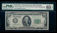 1934 $100 Chicago FRN PMG 65EPQ