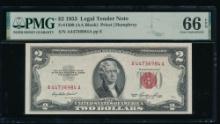 1953 $2 Legal Tender Note PMG 66EPQ