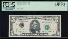 1963A $5 St Louis FRN PCGS 65PPQ