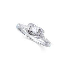 14KT White Gold 0.54ctw Diamond Ring