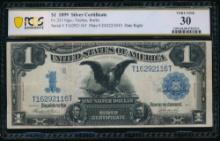 1899 $1 Black Eagle Silver Certificate PCGS 30