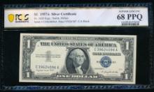 1957A $1 Silver Certificate PCGS 68PPQ