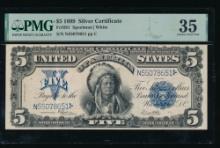 1899 $5 Chief Silver Certificate PMG 35