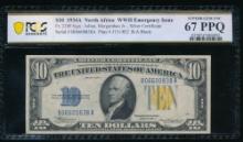 1934A $10 N Africa Silver Certificate PCGS 67PPQ