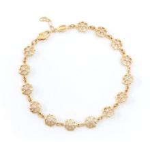 Plated 18KT Yellow Gold Diamond Bracelet