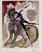 Salvador Dali Divine Comedy MINOTAUR Facsimile Signed Numbered Giclee 