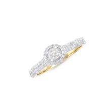 14KT Yellow Gold 0.53ctw Diamond Ring