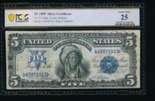 1899 $5 Chief Silver Certificate PCGS 25