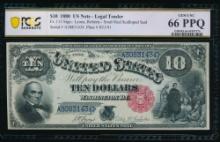 1880 $10 Jackass Legal Tender Note PCGS 66PPQ