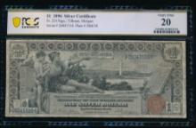 1896 $1 Educational Silver Certificate PCGS 20