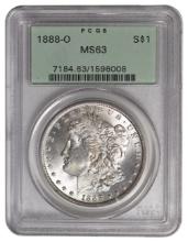 1888-O $1 Morgan Silver Dollar PCGS MS63