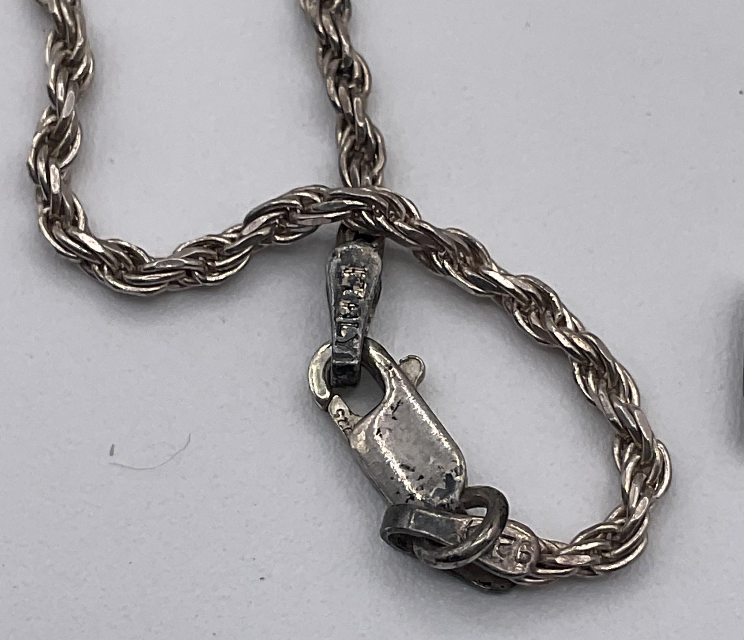 9.5g .925 Sterling Necklace 18"