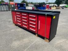 New Cherry 10' Work Bench / Tool Chest Red