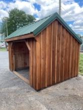 New 8'x10' Animal Run In Shed