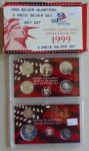 1999-S Silver U.S. Proof Set 9pc. (good date).