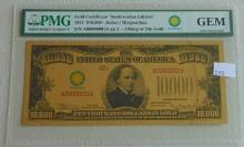 1934 (Copy) $10,000 Gold Certificate PMG Gem UNC.